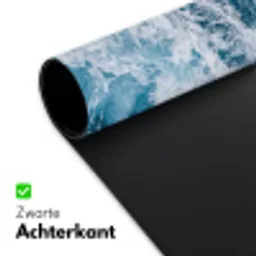 Golven - Oceaan - Blauw Muismat XXL klein -sfeer2