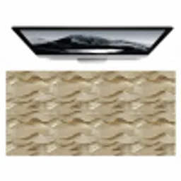 Golven - Patroon - Goud Muismat XXL klein 681 -zzz3d