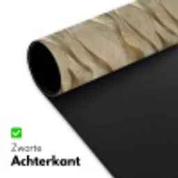 Golven - Patroon - Goud Muismat XXL klein 681 -sfeer2
