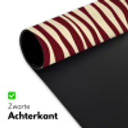 Golven - Rood - Patroon - Crème Muismat XXL klein 681 -sfeer2
