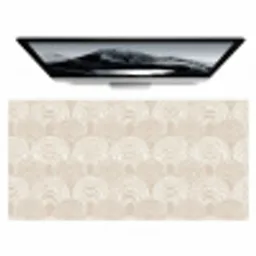 Golven - Structuur - Beige Muismat XXL klein 681 -zzz3d