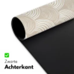 Golven - Structuur - Beige Muismat XXL klein 681 -sfeer2