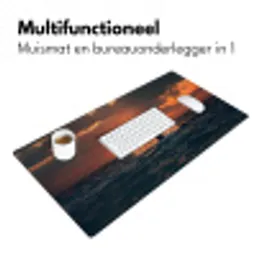 Walvis staart - Water - Zonsondergang Muismat XXL klein -sfeer4