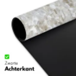 Wit - Penseelstreken - Reliëfeffect Muismat XXL klein 681 -sfeer2