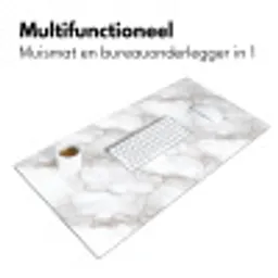 Wit - Marmer - Bruin Muismat XXL klein 681 -sfeer4