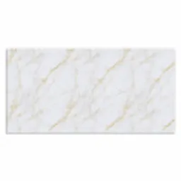 Wit - Marmer - Goud - Luxueus Muismat XXL klein 681 -3d_leeg