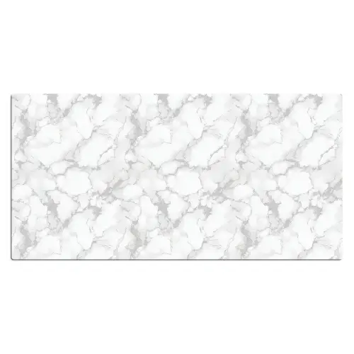 Wit - Marmer - Grijs Muismat XXL klein 681 -3d_leeg