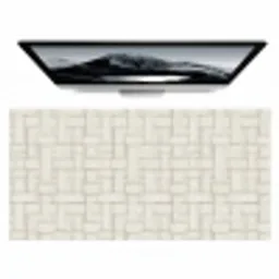 Vlechtwerk - Banen - Beige Muismat XXL klein 681 -zzz3d