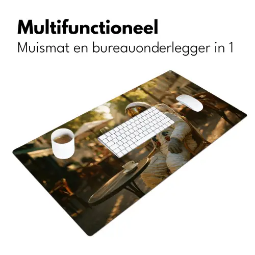 Wijn - Rood - Terras - Koffie Muismat XXL klein -sfeer4