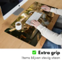 Wijn - Rood - Terras - Koffie Muismat XXL klein -sfeer3