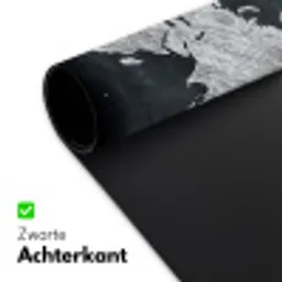 Wereldkaart - Krijtbord - Quote Muismat XXL klein -sfeer2