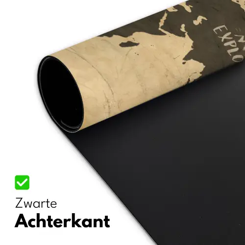 Wereldkaart - Explore - Vintage Muismat XXL klein -sfeer2