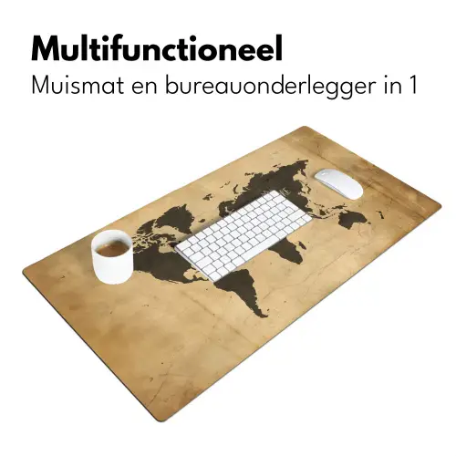 Wereldkaart - Explore - Vintage Muismat XXL klein -sfeer4