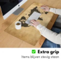 Wereldkaart - Explore - Vintage Muismat XXL klein -sfeer3