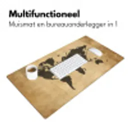 Wereldkaart - Explore - Vintage Muismat XXL klein -sfeer4