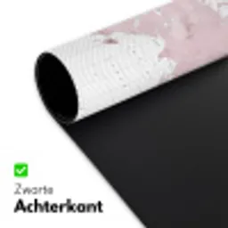 Wereldkaart - Roze - Marmer Muismat XXL klein -sfeer2