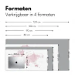 Wereldkaart - Roze - Marmer Muismat XXL klein -sfeer5