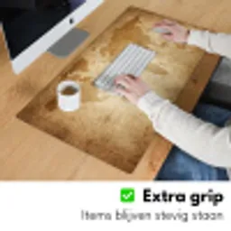 Wereldkaart - Vintage - Papyrus Muismat XXL klein -sfeer3