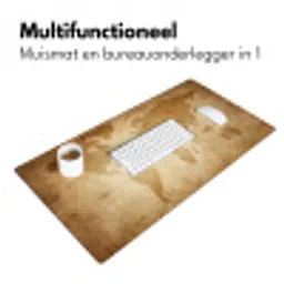 Wereldkaart - Vintage - Papyrus Muismat XXL klein -sfeer4