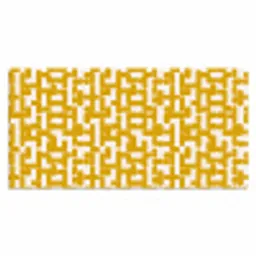 Geel - Beige - Patroon Muismat XXL klein 681 -3d_leeg