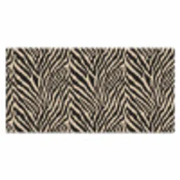 Zebra - Klassiek - Zwart Muismat XXL klein 681 -3d_leeg