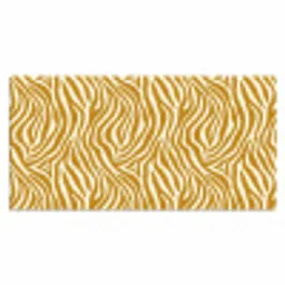 Zebra - Klassiek - Oker - Geel Muismat XXL klein 681 -3d_leeg