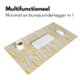 Zebra - Modern - Meerkleurig Muismat XXL klein 681 -sfeer4