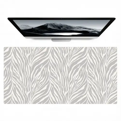 Zebra - Motief - Grijs Muismat XXL klein 681 -zzz3d