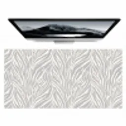 Zebra - Motief - Grijs Muismat XXL klein 681 -zzz3d