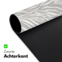 Zebra - Motief - Grijs Muismat XXL klein 681 -sfeer2