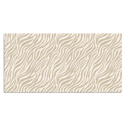 Zebra - Patroon - Beige Muismat XXL klein 681 -3d_leeg