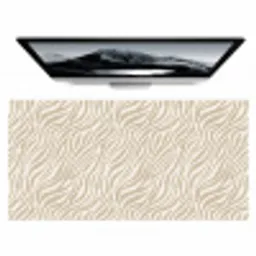 Zebra - Patroon - Beige Muismat XXL klein 681 -zzz3d
