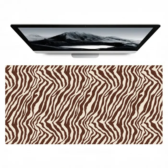 Zebra - Patroon - Zwart - Wit Muismat XXL klein 681 -zzz3d