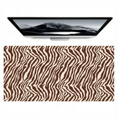 Zebra - Patroon - Zwart - Wit Muismat XXL klein 681 -zzz3d