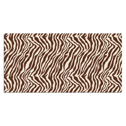 Zebra - Patroon - Zwart - Wit Muismat XXL klein 681 -3d_leeg