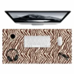 Zebra - Patroon - Zwart - Wit Muismat XXL klein 681 -3d
