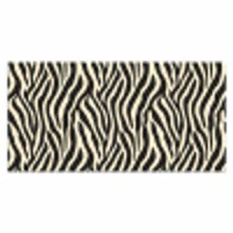 Zebra - Print - Klassiek - Zwart Muismat XXL klein 681 -3d_leeg