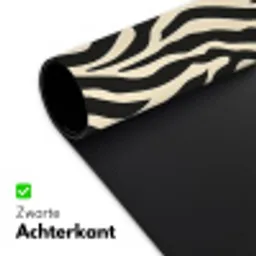 Zebra - Print - Klassiek - Zwart Muismat XXL klein 681 -sfeer2