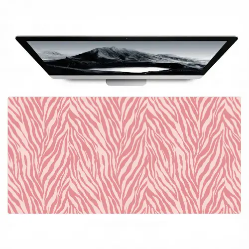 Zebra - Print - Roze Muismat XXL klein 681 -zzz3d