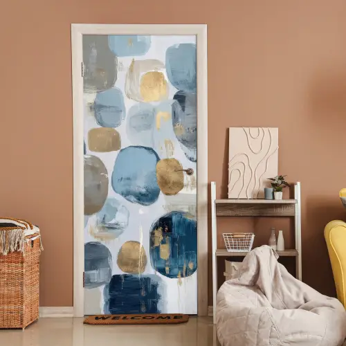 Abstract - Goud - Vormen deurposter klein -sfeer1