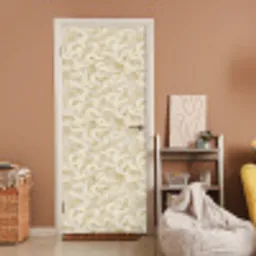 Abstract - Lijnen - Beige deurposter klein 289 -sfeer1