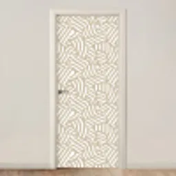 Abstract - Modern - Beige deurposter klein 289 -3d_beige