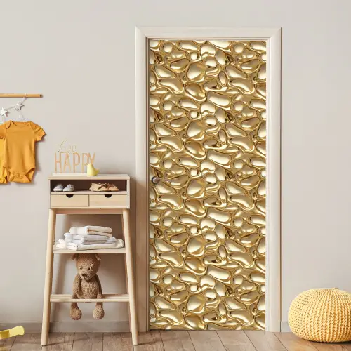 Abstract - Modern - Goud deurposter klein 289 -sfeer4