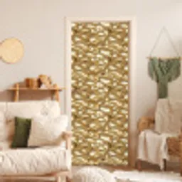 Abstract - Modern - Goud deurposter klein 289 -sfeer2