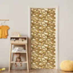 Abstract - Modern - Goud deurposter klein 289 -sfeer4