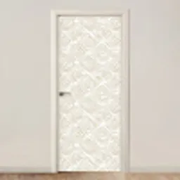 Abstract - Ruit - Beige deurposter klein 289 -3d_beige