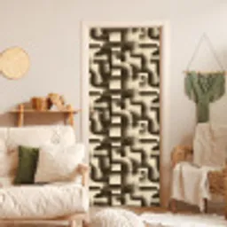 Abstract - Retro - Zwart deurposter klein 289 -sfeer2