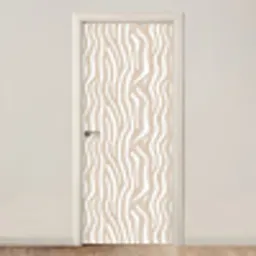 Abstract - Zebra - Beige deurposter klein 289 -3d_beige