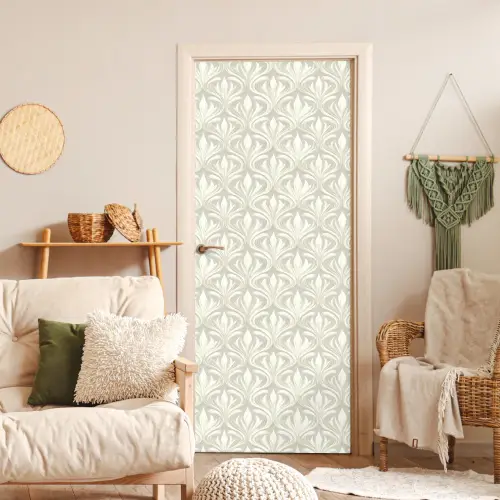 Barok - Patroon - Beige deurposter klein 289 -sfeer2