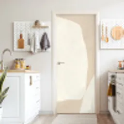 Beige - Abstract - Modern deurposter klein -sfeer5